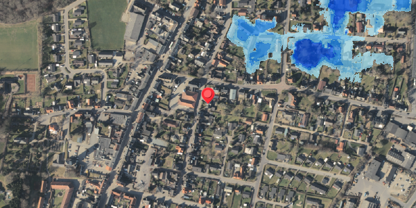 Oversvømmelsesrisiko fra vandløb på Fredensgade 1, 5560 Aarup