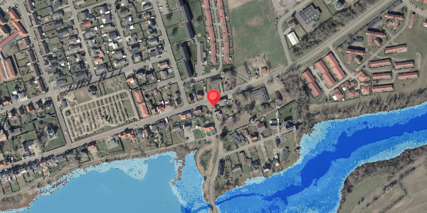 Oversvømmelsesrisiko fra vandløb på Krumom 2, 6440 Augustenborg