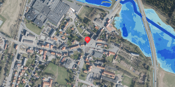 Oversvømmelsesrisiko fra vandløb på Brogade 1, 6261 Bredebro