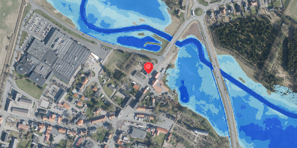 Oversvømmelsesrisiko fra vandløb på Brogade 15, 6261 Bredebro