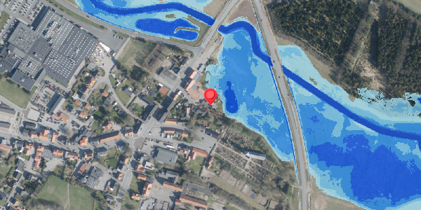 Oversvømmelsesrisiko fra vandløb på Danmarksgade 4, 6261 Bredebro