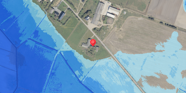 Oversvømmelsesrisiko fra vandløb på Lunde 11, 6261 Bredebro
