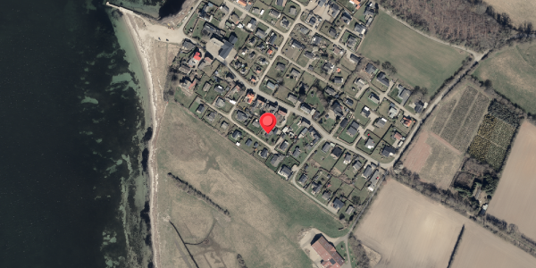 Oversvømmelsesrisiko fra vandløb på Guldgruben 13, 6310 Broager