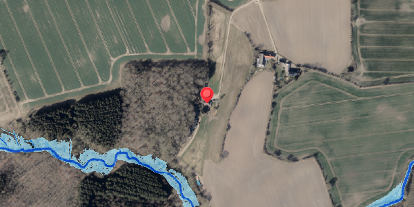 Oversvømmelsesrisiko fra vandløb på Holtevej 16, . , 6100 Haderslev