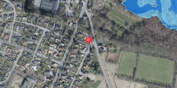 Oversvømmelsesrisiko fra vandløb på Parkvej 21, 6510 Gram