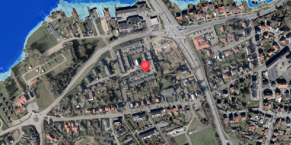 Oversvømmelsesrisiko fra vandløb på Frejas Have 36, 6100 Haderslev