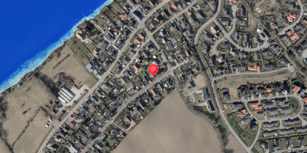 Oversvømmelsesrisiko fra vandløb på Heimdalsvej 4, . , 6100 Haderslev