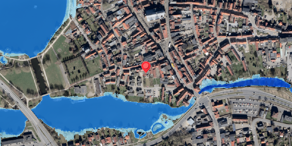 Oversvømmelsesrisiko fra vandløb på Klosteret 7D, 6100 Haderslev