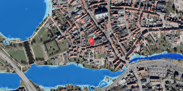 Oversvømmelsesrisiko fra vandløb på Klosteret 12, . , 6100 Haderslev