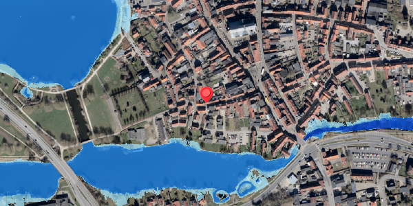 Oversvømmelsesrisiko fra vandløb på Klosteret 18, . , 6100 Haderslev