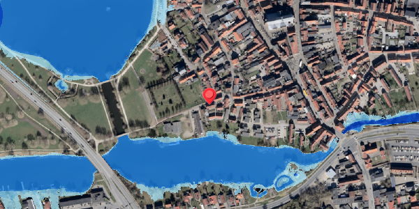 Oversvømmelsesrisiko fra vandløb på Klosteret 25B, . , 6100 Haderslev