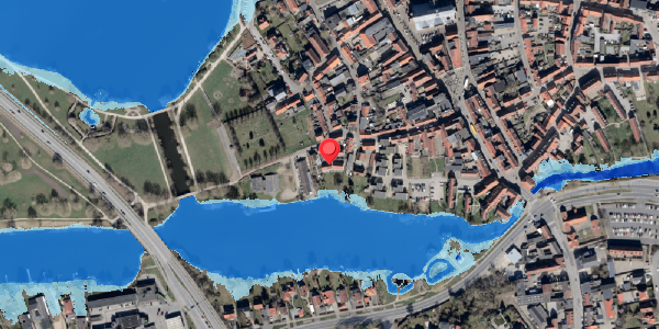 Oversvømmelsesrisiko fra vandløb på Klosteret 25D, . , 6100 Haderslev