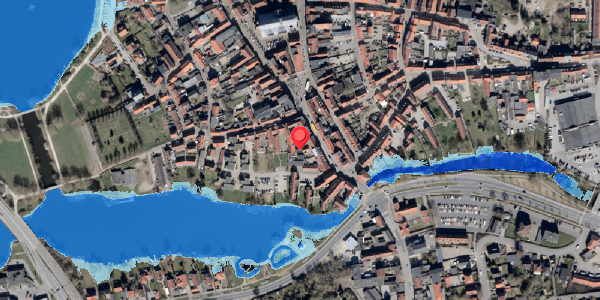 Oversvømmelsesrisiko fra vandløb på Lavgade 4A, 6100 Haderslev