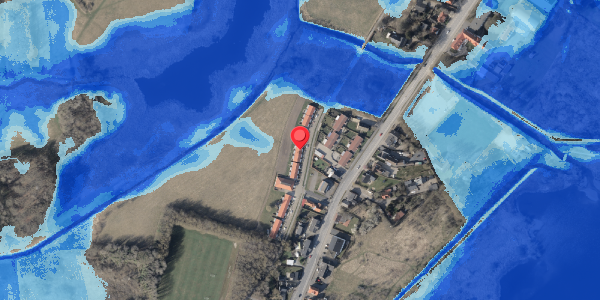 Oversvømmelsesrisiko fra vandløb på Lillegård 13, 6100 Haderslev