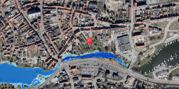 Oversvømmelsesrisiko fra vandløb på Naffet 4R, 6100 Haderslev
