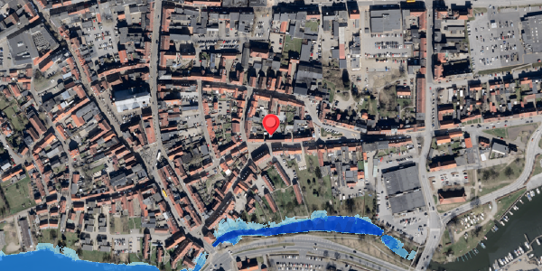Oversvømmelsesrisiko fra vandløb på Naffet 7D, 6100 Haderslev