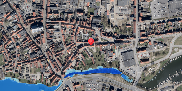 Oversvømmelsesrisiko fra vandløb på Naffet 8, 6100 Haderslev