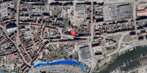 Oversvømmelsesrisiko fra vandløb på Naffet 21, st. th, 6100 Haderslev