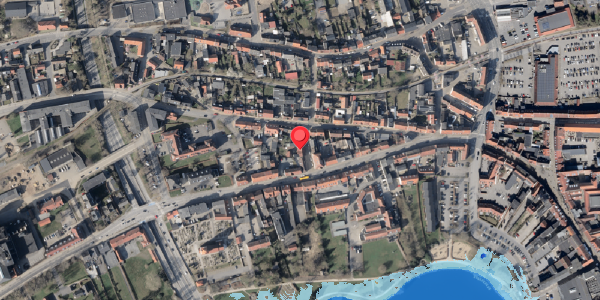Oversvømmelsesrisiko fra vandløb på Pladsgade 1C, . , 6100 Haderslev
