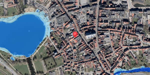 Oversvømmelsesrisiko fra vandløb på Præstegade 2, . , 6100 Haderslev