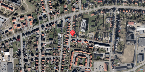 Oversvømmelsesrisiko fra vandløb på Rolighedsvej 13, 6100 Haderslev