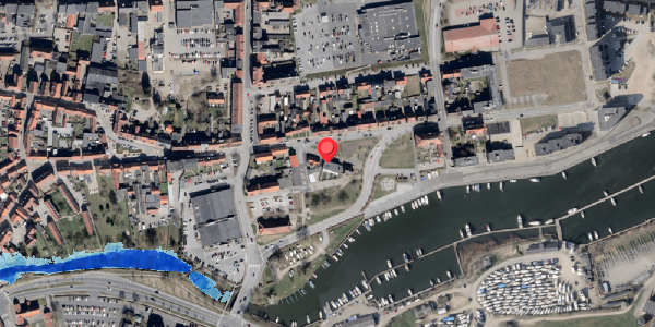Oversvømmelsesrisiko fra vandløb på Skibbrogade 4A, 6100 Haderslev
