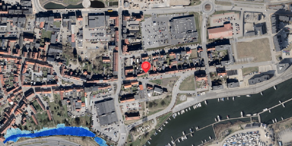 Oversvømmelsesrisiko fra vandløb på Skibbrogade 9, 6100 Haderslev