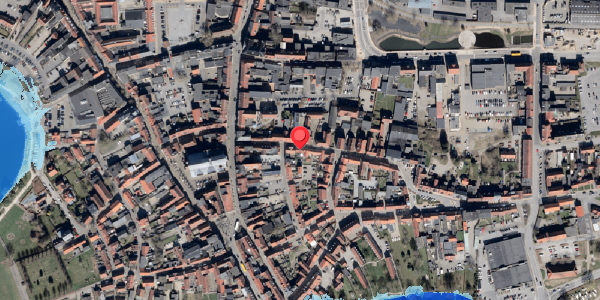 Oversvømmelsesrisiko fra vandløb på Slotsgade 8, . , 6100 Haderslev
