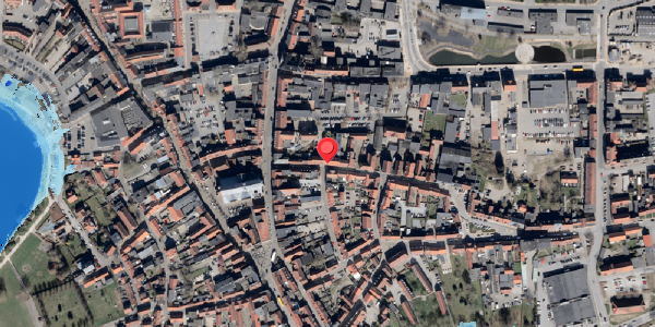 Oversvømmelsesrisiko fra vandløb på Slotsgade 11, 6100 Haderslev