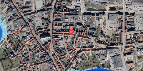 Oversvømmelsesrisiko fra vandløb på Slotsgade 12A, . , 6100 Haderslev