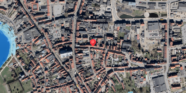 Oversvømmelsesrisiko fra vandløb på Slotsgade 13, 6100 Haderslev