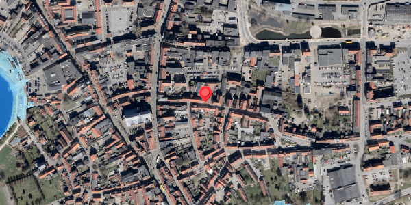 Oversvømmelsesrisiko fra vandløb på Slotsgade 15A, 6100 Haderslev