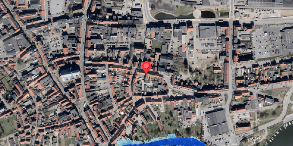 Oversvømmelsesrisiko fra vandløb på Slotsgade 20, 6100 Haderslev