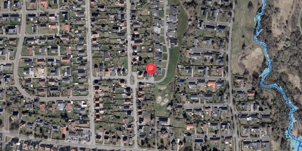 Oversvømmelsesrisiko fra vandløb på Solvang 19, 6100 Haderslev