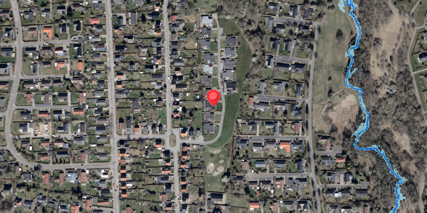 Oversvømmelsesrisiko fra vandløb på Solvang 25, 6100 Haderslev