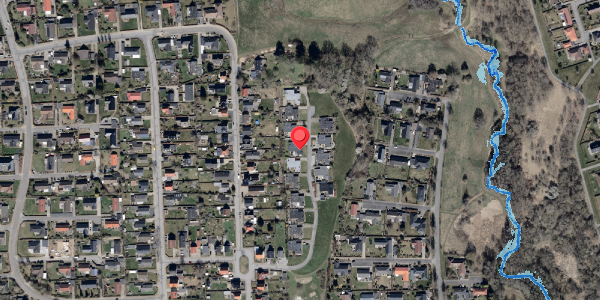 Oversvømmelsesrisiko fra vandløb på Solvang 33, 6100 Haderslev