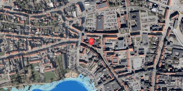 Oversvømmelsesrisiko fra vandløb på Storegade 24, 6100 Haderslev