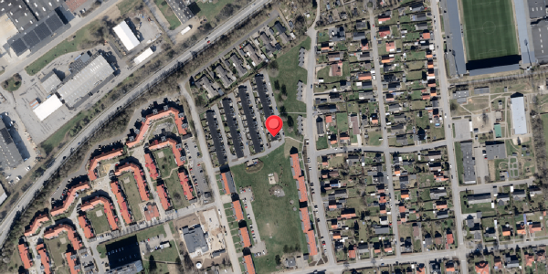 Oversvømmelsesrisiko fra vandløb på Thrigesvej 82, 6100 Haderslev