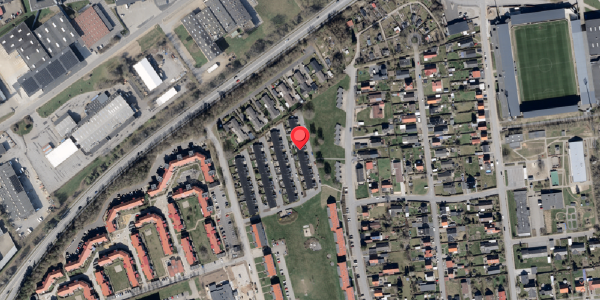 Oversvømmelsesrisiko fra vandløb på Thrigesvej 92, 6100 Haderslev
