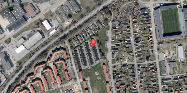 Oversvømmelsesrisiko fra vandløb på Thrigesvej 94, 6100 Haderslev