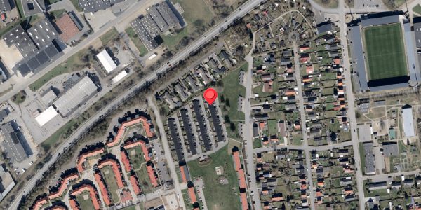Oversvømmelsesrisiko fra vandløb på Thrigesvej 96, 6100 Haderslev