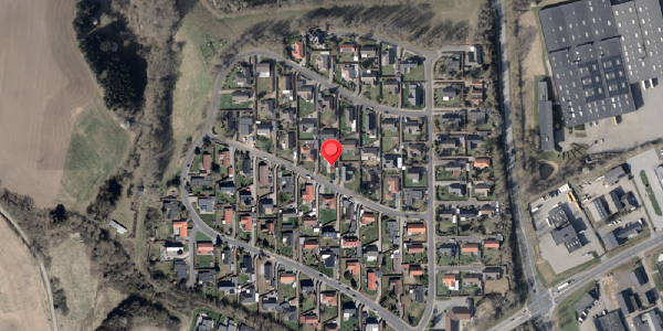 Oversvømmelsesrisiko fra vandløb på Thulesvej 8, 6100 Haderslev