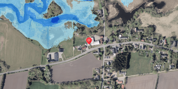 Oversvømmelsesrisiko fra vandløb på Flensborgvej 41, 6360 Tinglev