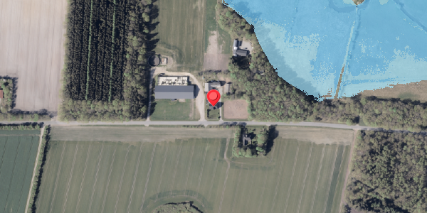 Oversvømmelsesrisiko fra vandløb på Flensborgvej 105, 6360 Tinglev