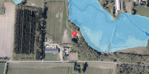 Oversvømmelsesrisiko fra vandløb på Flensborgvej 107, 6360 Tinglev