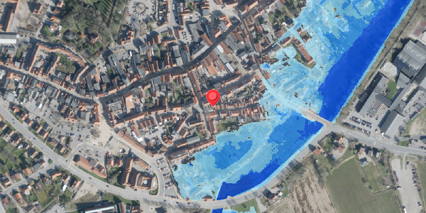 Oversvømmelsesrisiko fra vandløb på Uldgade 21, 6270 Tønder