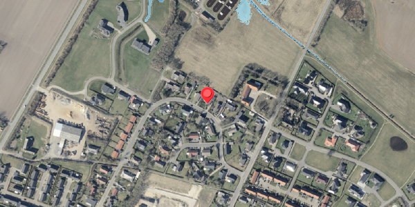 Oversvømmelsesrisiko fra vandløb på Ryttervænget 14, 6830 Nørre Nebel