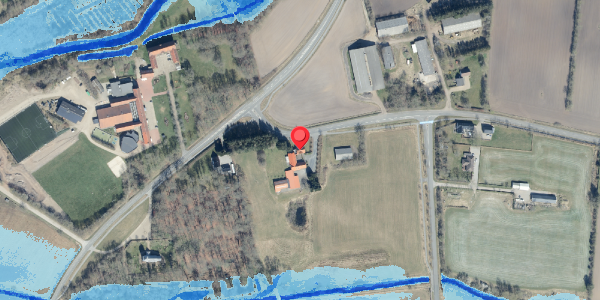Oversvømmelsesrisiko fra vandløb på Brammingborgvej 4, 6740 Bramming