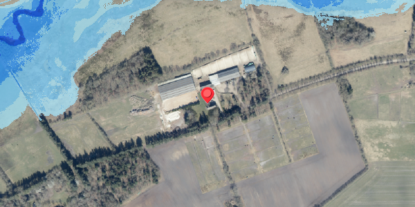 Oversvømmelsesrisiko fra vandløb på Fiskerivej 13, 6740 Bramming