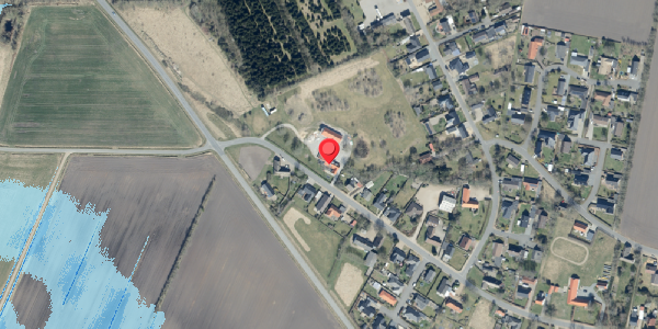 Oversvømmelsesrisiko fra vandløb på Sviegade 42, 6740 Bramming
